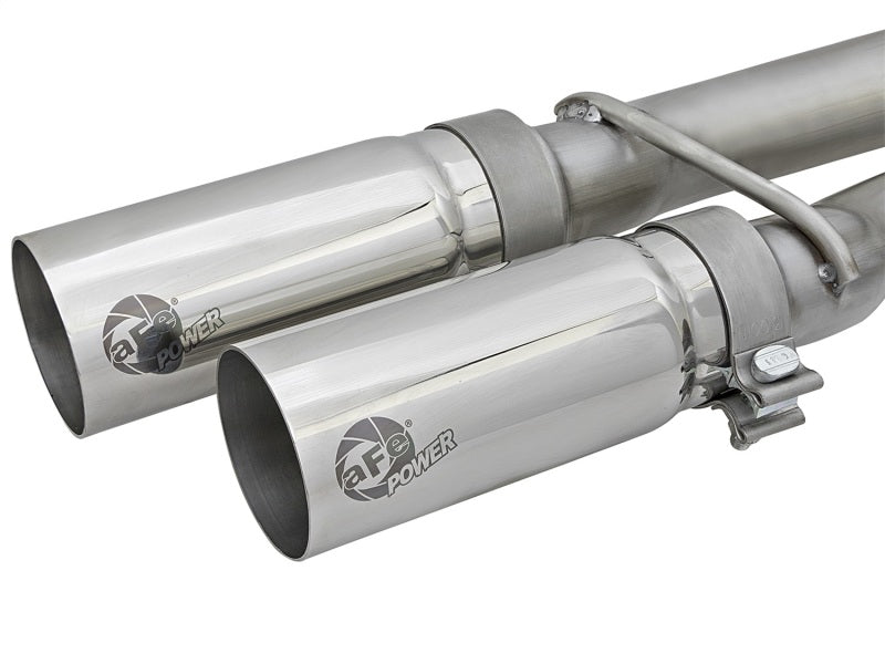 aFe Rebel Series 3in SS Cat-Back Exhaust System w/ Polished Tip 04-15 Compatible with Nissan Titan V8 5.6L 49-46124-P