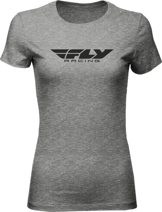 Fly Racing Women's Corporate T-Shirt (Large) (Dark Grey Heather)