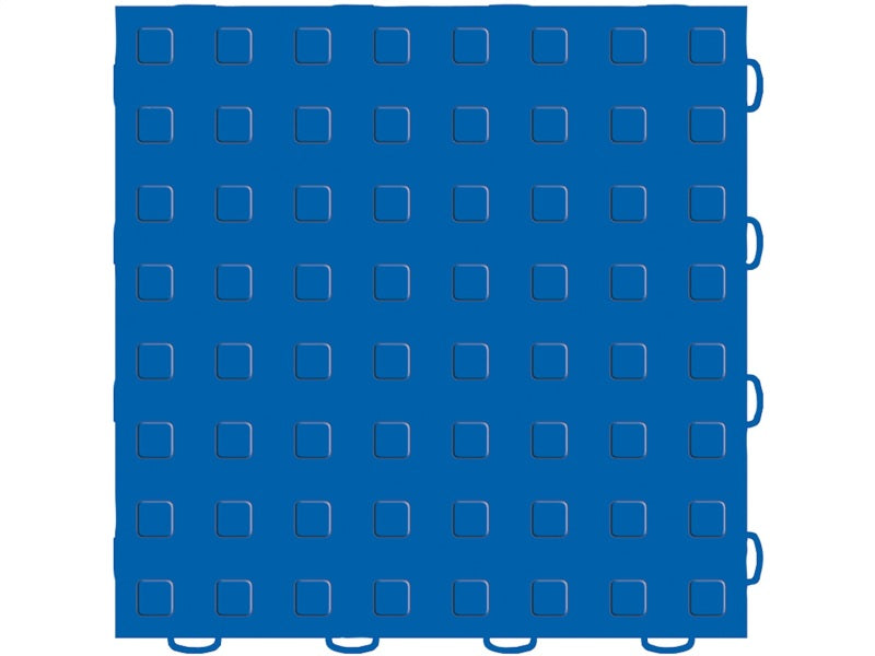 WeatherTech TechFloor 12in x 12in Solid Floor Tile w/ Raised Squares Blue 51T1212SS BL