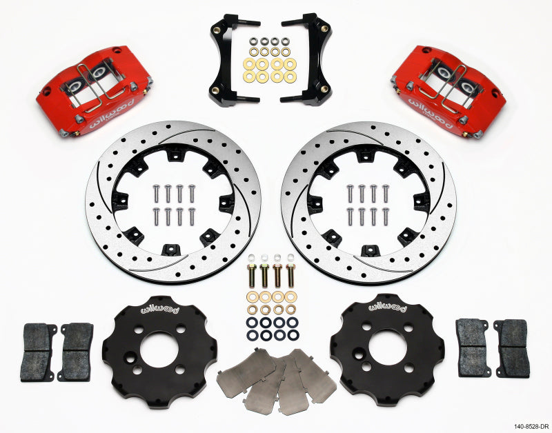 Wilwood Dynapro Radial Front Kit 12.19in Drilled Red Mini Cooper 140-8528-DR