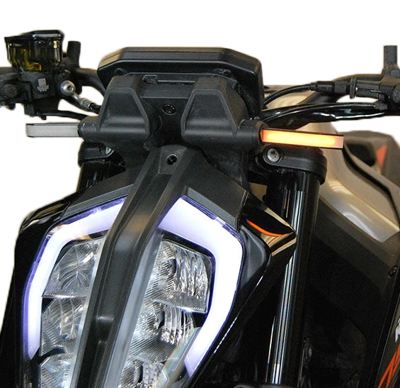 New Rage Cycles 790-FB LED Replacement Front Turn Signals - Black/One Size