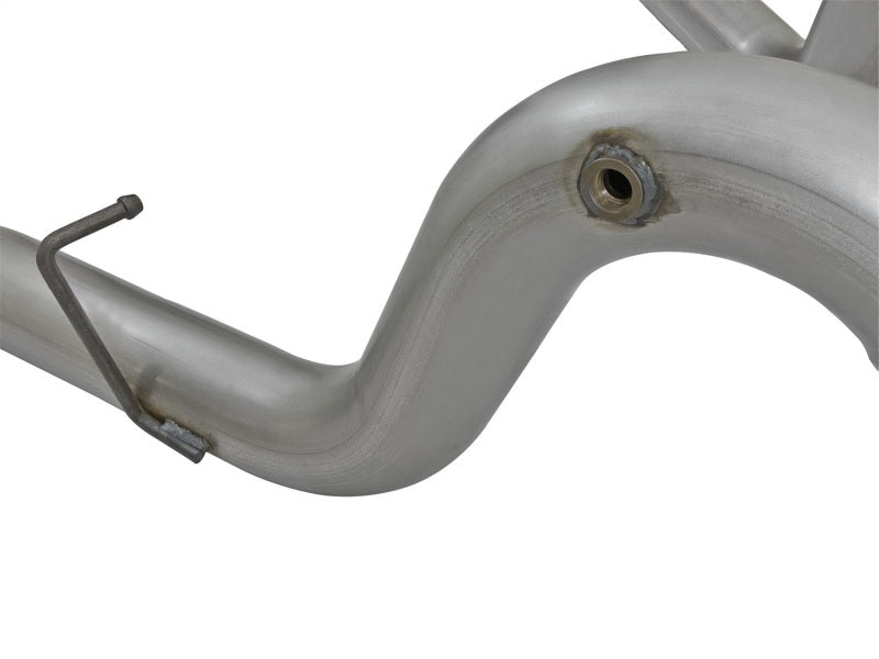 aFe LARGE Bore HD 4in Dual DPF-Back SS Exhaust w/Black Tip 16-17 GM Diesel Truck V8-6.6L (td) LML 49-44080-B