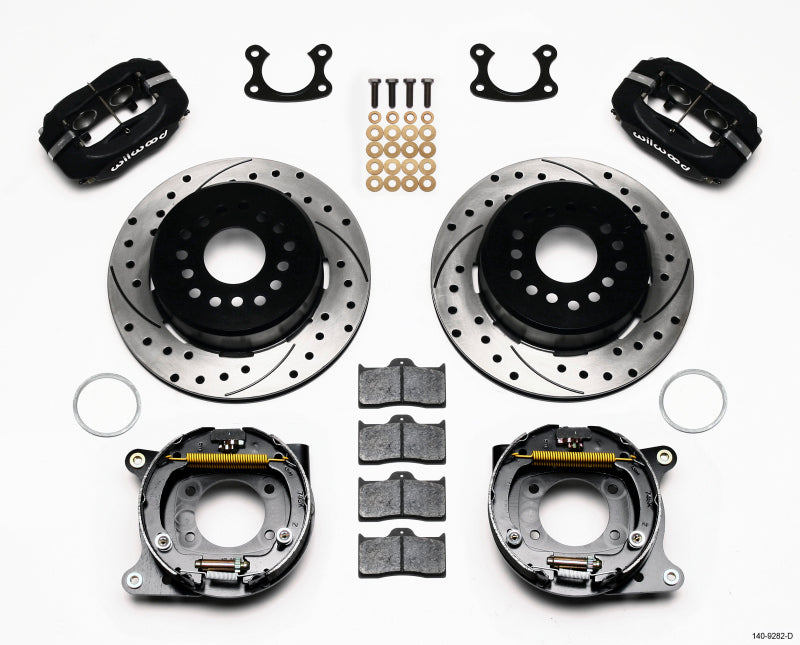 Wilwood Forged Dynalite P/S Park Brake Kit Drilled Small Ford 2.50in Offset 140-9282-D