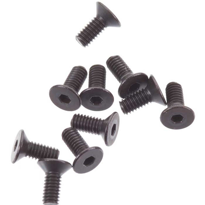 Axial AXA1264 Flat Head Screw M2.5x6mm Black 10 AXIC1264 Elec Car/Truck Replacement Parts