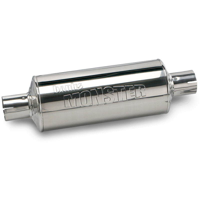 Banks Power Chevy / Ford / Compatible with Nissan-Gas Truck Muffler 3in X 3in S/S 53962