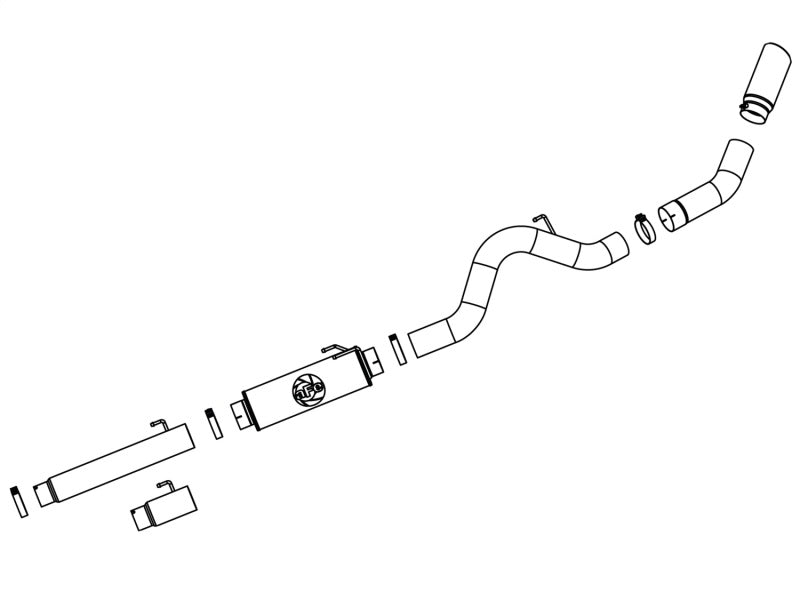 aFe MACHForce XP Exhaust 5in Cat-Back SS 04.5-07 Compatible with Dodge Diesel Trucks L6-5.9L (td) 49-42012