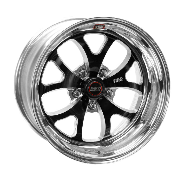 Weld S76 17x10 / 5x4.75 BP / 7.3in. BS Black Wheel (Medium Pad) Non-Beadlock 76MB7100B73A