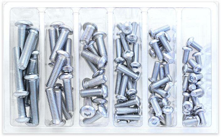 Bolt SV-BHM6M8 Button Head Allen Bolt Assortment 90 Piece Kit