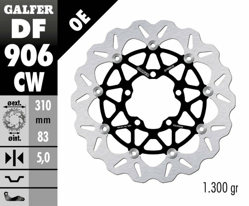 Galfer Brake Wave Rotor Triumph DF906CW