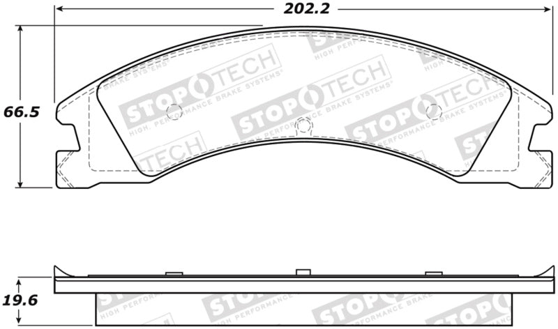 StopTech Street Brake Pads Front/Rear 308.133