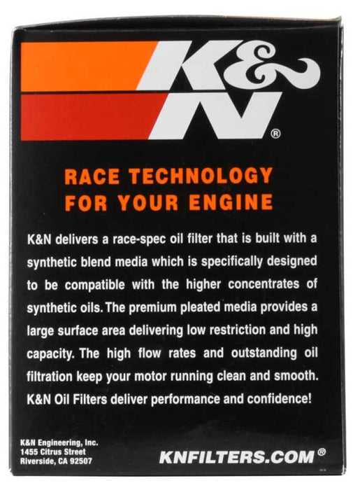 K&N Motorcycle Oil Filter: High Performance, Premium, Designed to be used with Synthetic or Conventional Oils: Fits Select Sea-Doo, Bombardier, John Deere Vehicles, KN-556