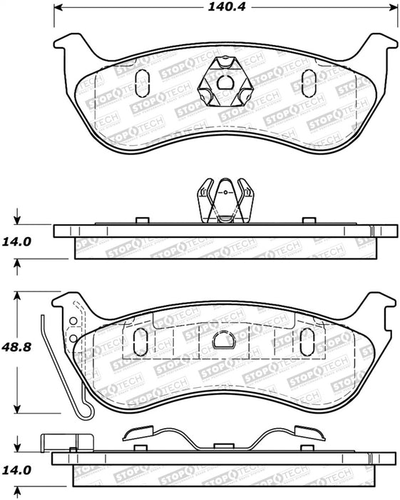 StopTech Street Brake Pads 308.0964