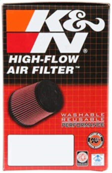 K&N Universal Rubber Filter 2-1/2in Flg / 4-1/2in OD B / 3-1/2in OD T / 6in H Black Top RU-5062XD