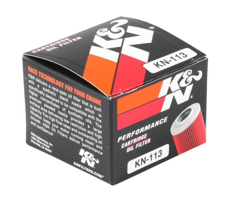 K&N Motorcycle Oil Filter: High Performance, Premium, Designed to be used with Synthetic or Conventional Oils: Fits Select Honda ATV Models, KN-113