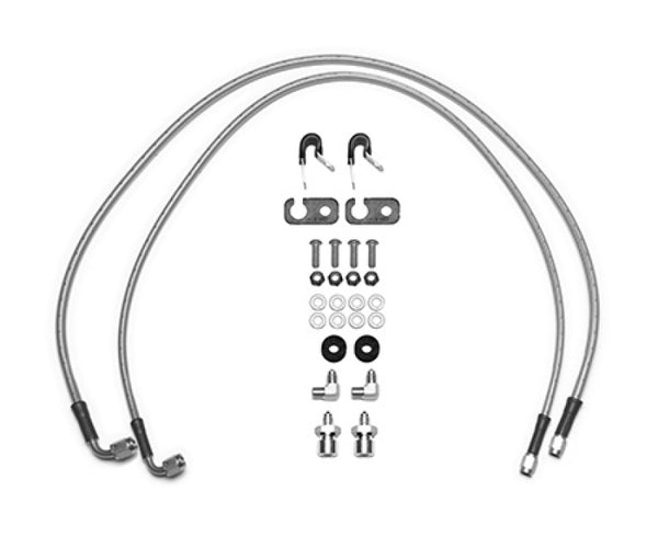 Wilwood 18-22 compatible with Jeep JL Flexline Kit 33in -3 M10-1.0 IF 1/8-27 NPT Straight 90 Degree 220-15927