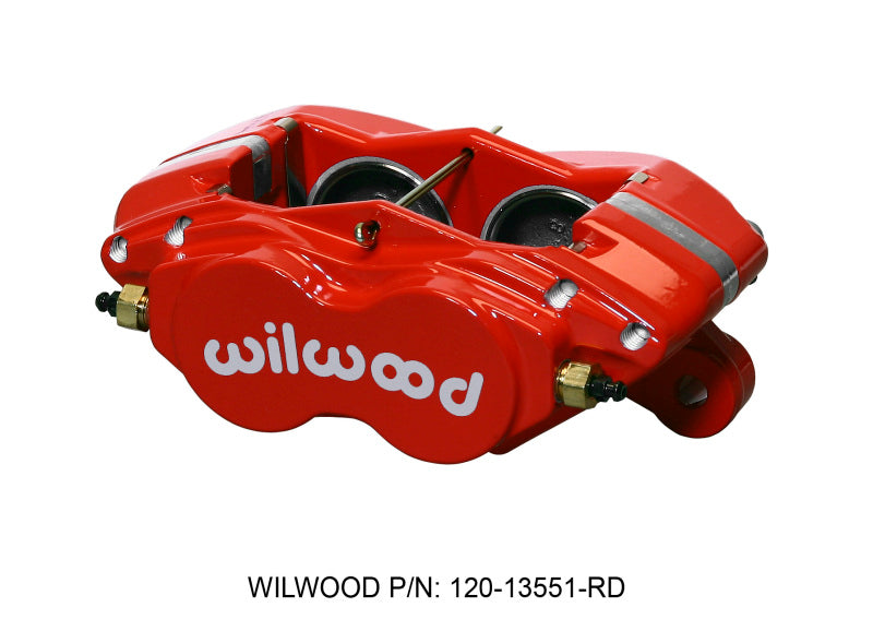 Wilwood Caliper-Forged Dynalite-M-Red 1.75in Pistons 1.00in Disc 120-13551-RD