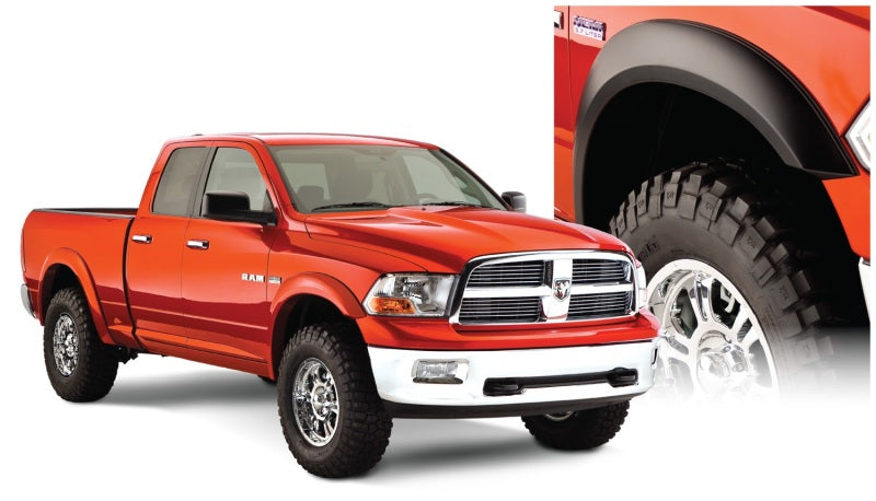 Bushwacker 10-18 Ram 1500 Fleetside Extend-A-Fender Style Flares 4pc 67.4/76.3/96.3in Bed Black 50914-02