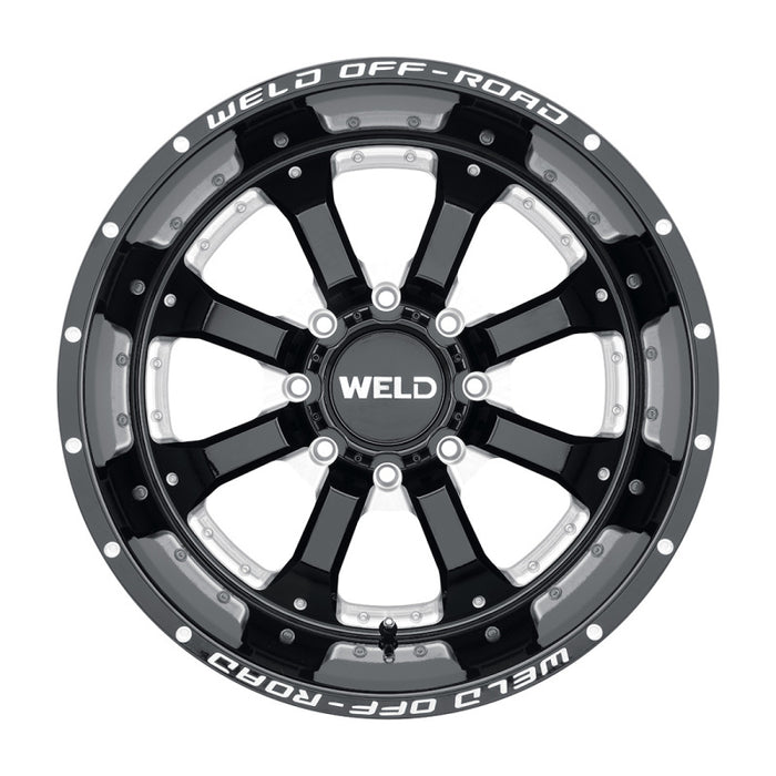 Weld Off-Road W125 20X10 Granada Eight 8X170 ET-18 BS4.75 Gloss Black MIL 125.1 W12500017475