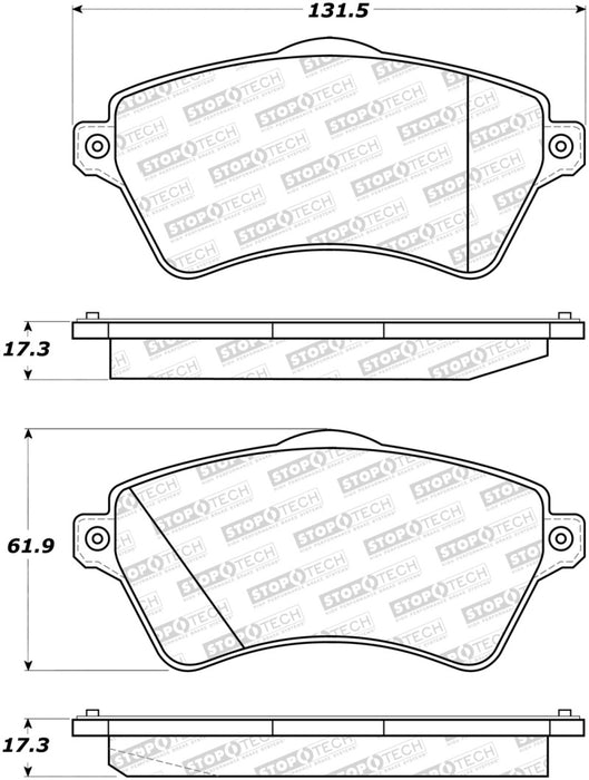 StopTech Street Brake Pads 308.0926