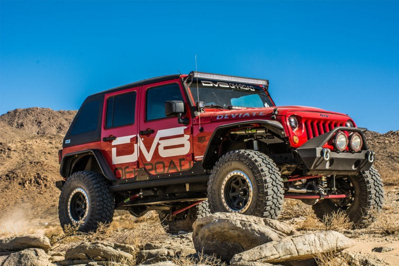 DV8 Offroad 07-18 compatible with Jeep Wrangler JK Front & Rear Flat Tube Fenders FENDB-02