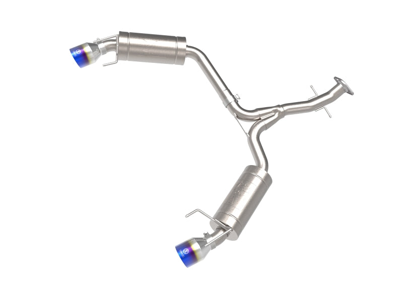 aFe POWER Takeda 06-13 Lexus IS250/IS350 SS Axle-Back Exhaust w/ Blue Flame Tips 49-36055-L