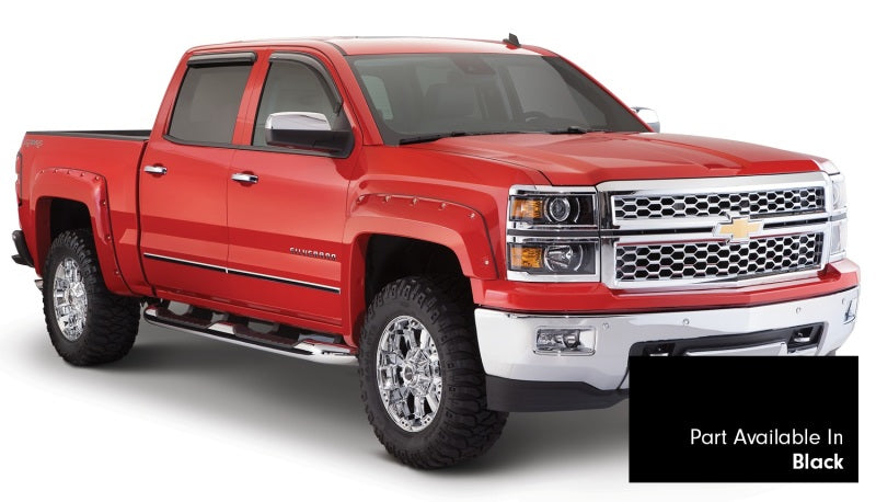 Bushwacker 16-18 Chevy Silverado 1500 Fleetside Pocket Style Flares 4pc 69.3in Bed Black 40959-34