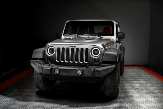 ORACLE Lighting 0718 compatible with Jeep Wrangler JK Oculus 7in Switchback BiLED Projector Headlights SEE WARRANTY 5876-023
