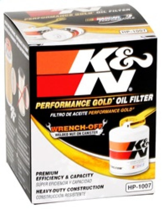 K&N Buick / Chevrolet / Oldsmobile Performance Gold Oil Filter HP-1007