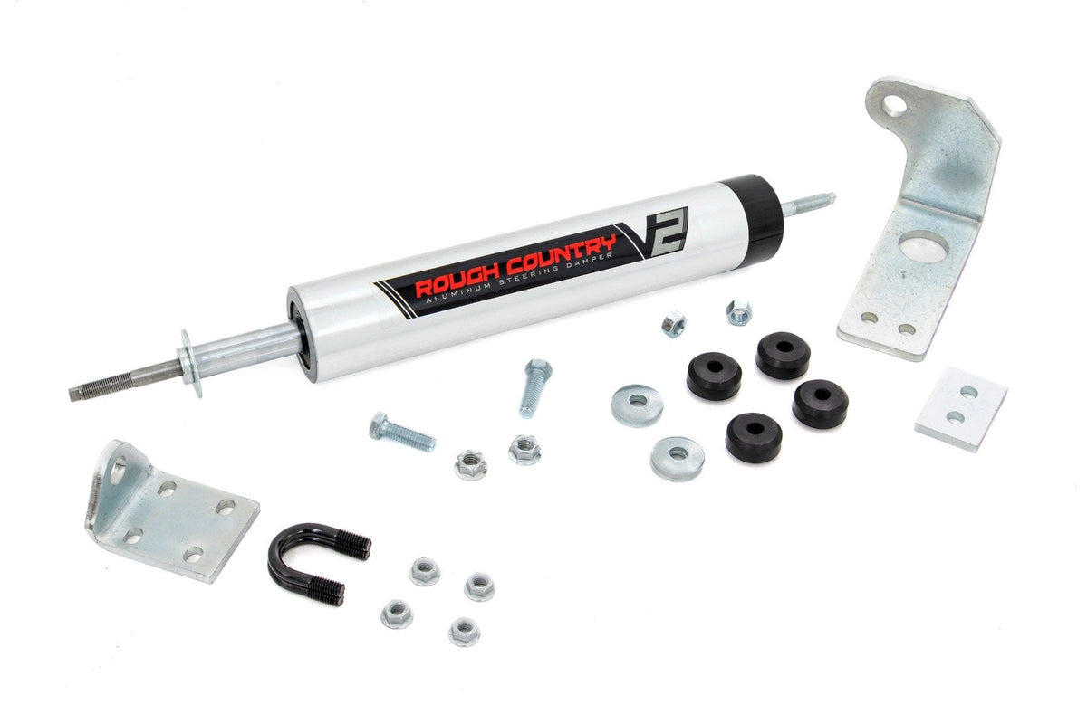 Rough Country V2 Steering Stabilizer 0-5 Inch Lift Fits Ford F-150 4WD (1997-2003) 8734370