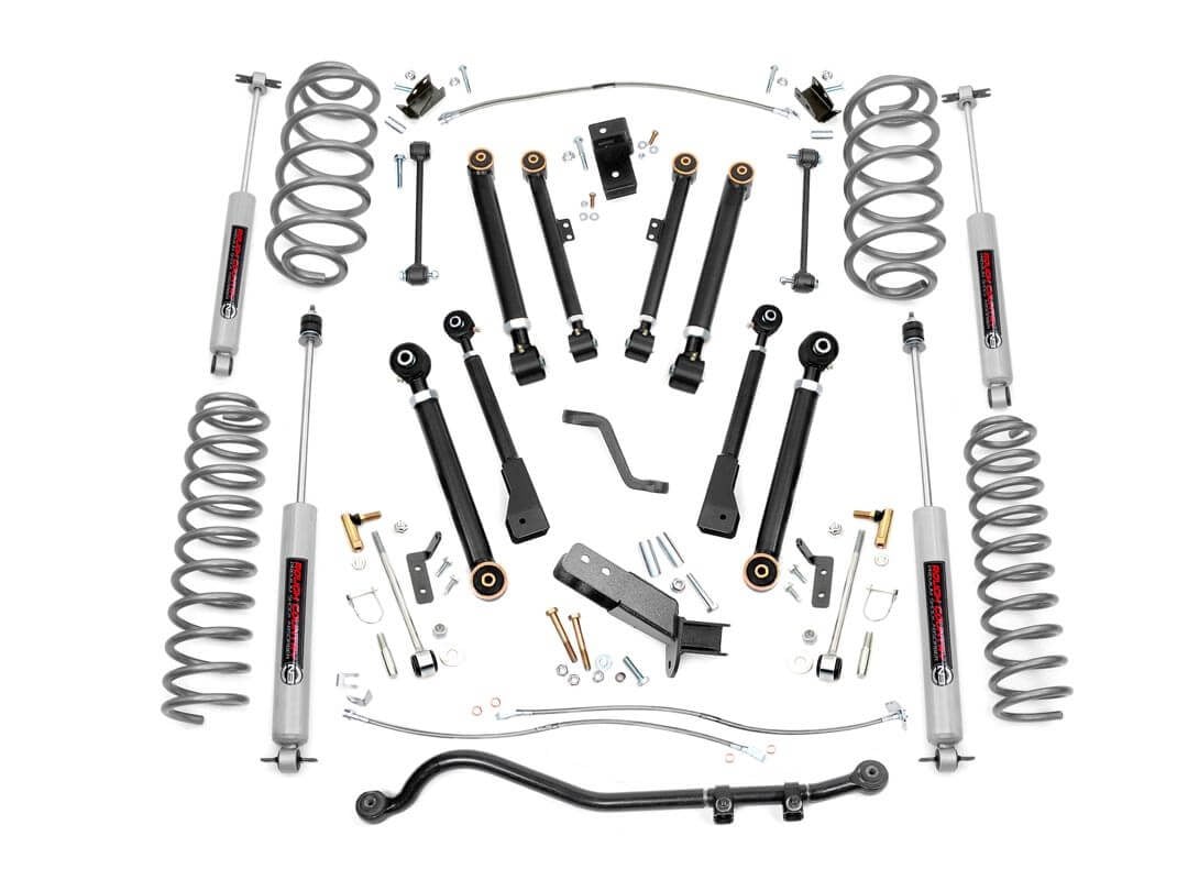 Rough Country 4 Inch Lift Kit X-Series Fits Jeep Wrangler Tj 4WD (1997-2006) 66130