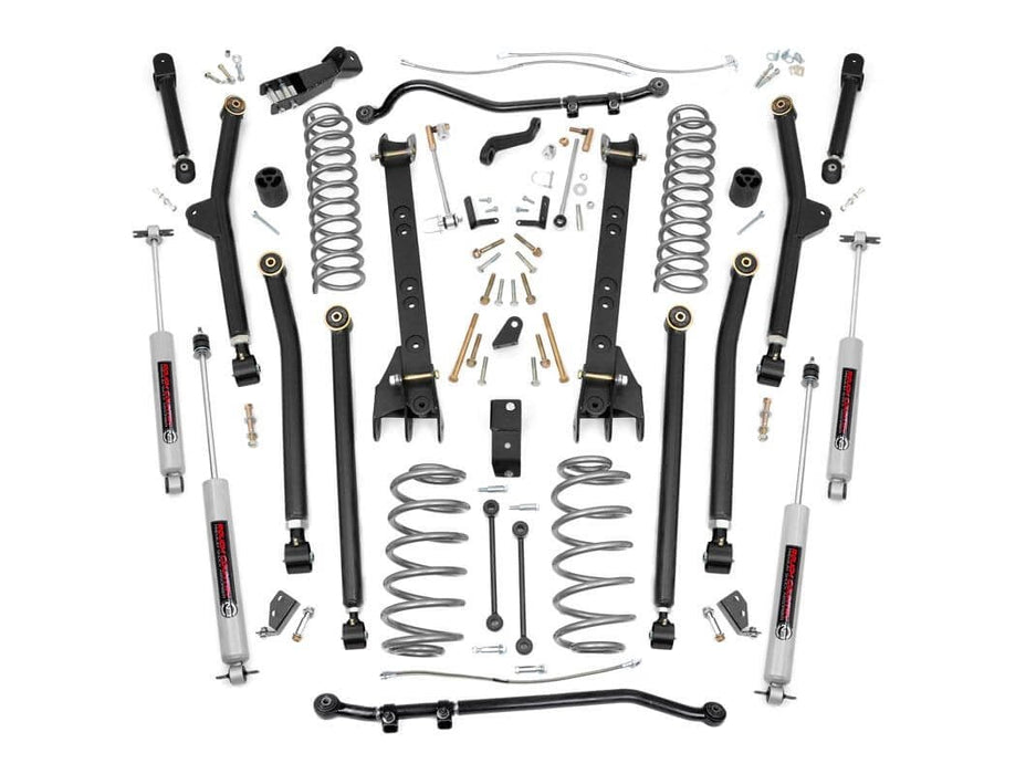 Rough Country 4 Inch Lift Kit X-Series compatible with Jeep Wrangler Tj 4Wd (1997-2006) 66330