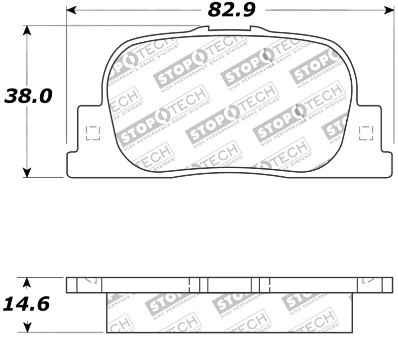 StopTech Street Touring 05-08 Scion tC Rear Brake Pads 308.0835