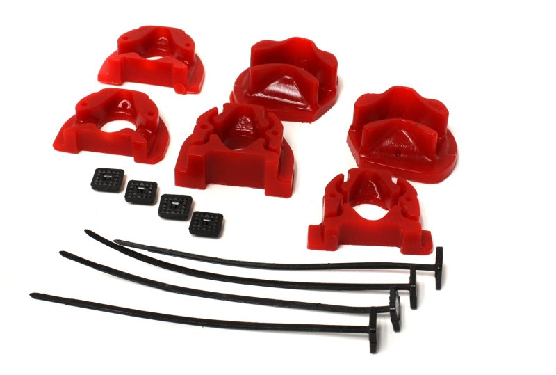 Energy Suspension 92-00 Honda Civic (Except 99-00 Si) / 93-97 Del Sol Red Motor Mount Inserts (Manua 16.1105R