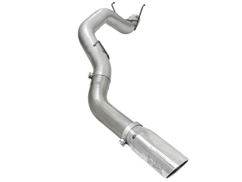 aFe MACHForce XP 5in DPF-Back SS Exht Compatible with Dodge RAM 13-14 6.7L (td) Mega Cab w/ Polished Tip 49-42039-P