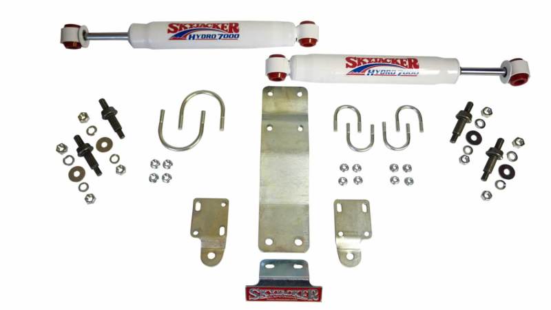 Skyjacker 2007-2017 compatible with Jeep Wrangler (JK) (Use w/ OEM Tie Rods) Dual Steering Damper Kit w/ Hydro 7000 7204