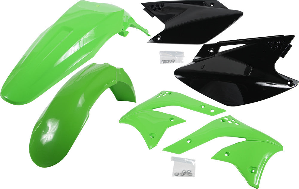 Acerbis Plastic Kit (08 OEM Colors) for 06-08 Kawasaki KX250F, 2041050357