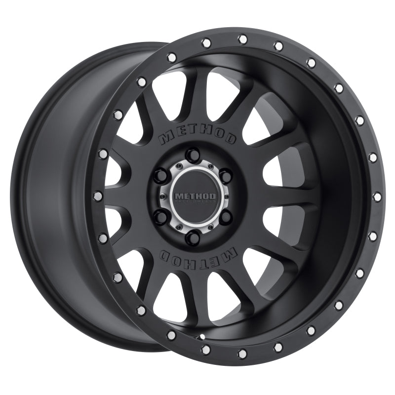Method MR605 NV 20x9 -12mm Offset 6x5.5 106.25mm CB Matte Black Wheel MR60529060512N
