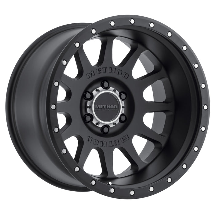 Method MR605 NV 20x12 -52mm Offset 6x5.5 106.25mm CB Matte Black Wheel MR60521260552N