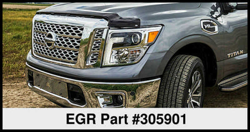 EGR 16+ Compatible with Nissan Titan XD Superguard Hood Shield (305901) 305901