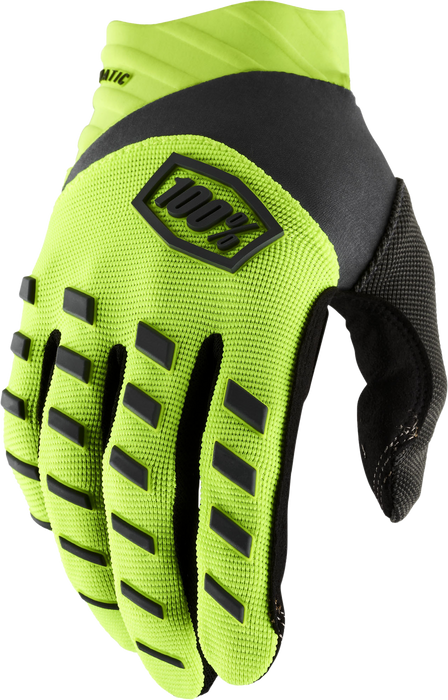 100% Airmatic Gloves Fluo Yellow/Black Sm 10000-00010