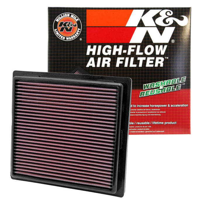 K&N 11 compatible with Jeep Grand Cherokee / 11 Compatible with Dodge Durango Replacement Panel Air Filter 33-2457