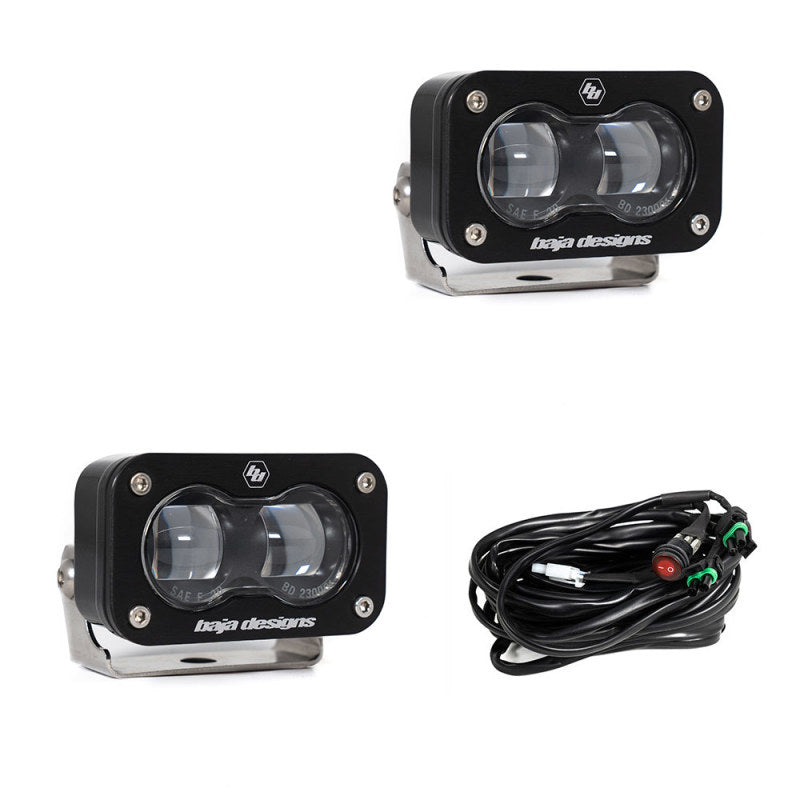 Baja Designs Universal S2 SAE Spot LED (Pair) Clear 237801