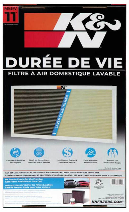 K&N HVAC Filter 12 X 20 X 1 HVC-11220