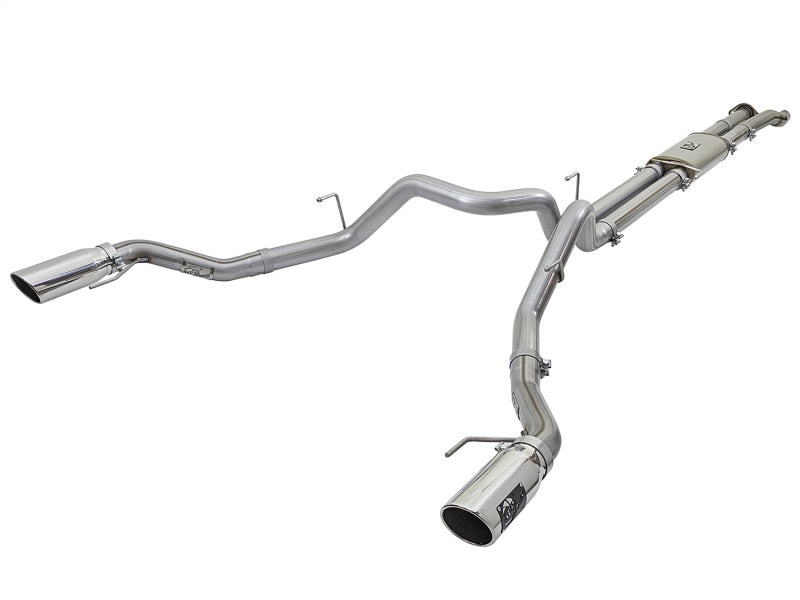 aFe MACHForce XP Exhaust Cat-Back SS-409 2017 Ford F-150 Raptor V6-3.5L (tt) w/ Polished Tips 49-43045-P