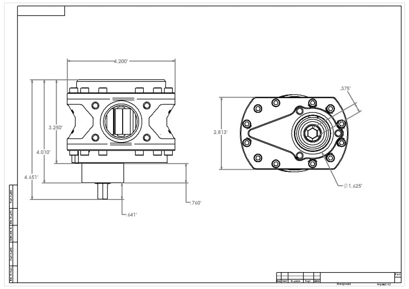 Aeromotive Spur Gear Fuel Pump 7/16in Hex .900 Gear Nitro 19.5gpm 11931