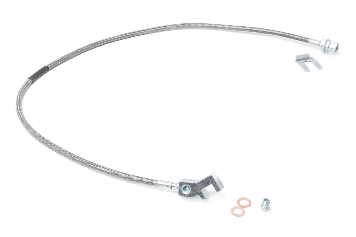 Rough Country Brake Line Stainless Rear 4-8 Inch Lift Fits Ford F-250/F-350 Super Duty (99-04) 89713