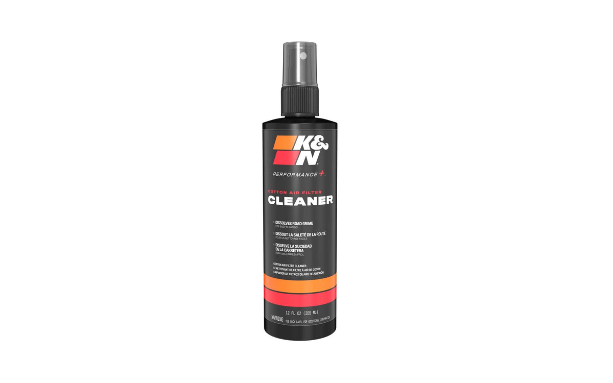 K&N Air Filter Cleaner and Degreaser: Power Kleen; 12 Oz Spray Bottle; Restore Engine Air Filter Performance, 99-0606, Black
