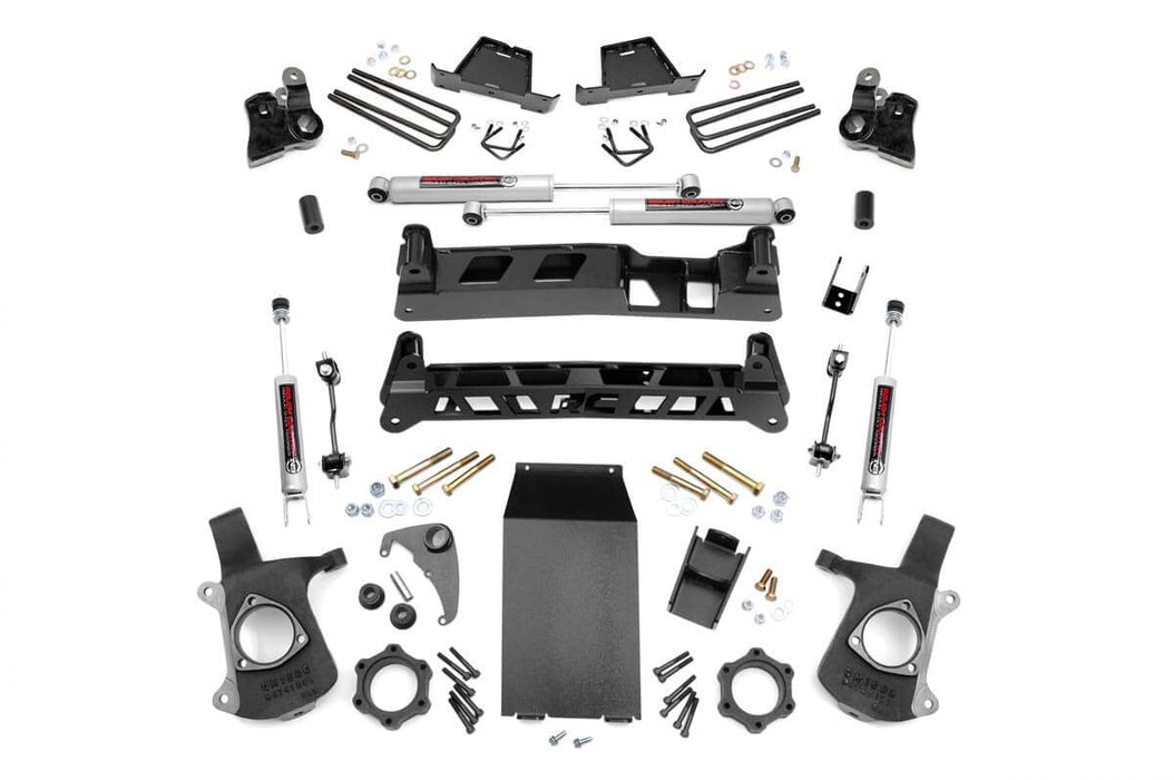 Rough Country 4 Inch Lift Kit Chevy Silverado & fits gmc Sierra 1500 4Wd (1999-2006 & Classic) 25830