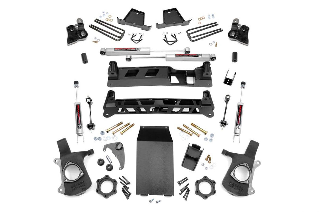 Rough Country 6 Inch Lift Kit Chevy Silverado & fits gmc Sierra 1500 4Wd (1999-2006 & Classic) 27220A