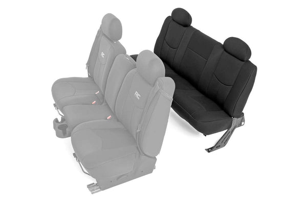 Rough Country Rear Seat Covers Full Bench Fits Chevy/GMC 1500 (99-06 & Classic) 91014